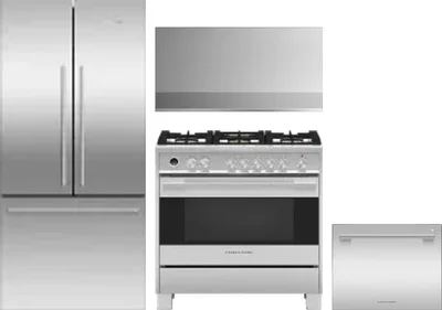 4 Piece Package Includes Refrigerator, Range, Hood And Dishwasher